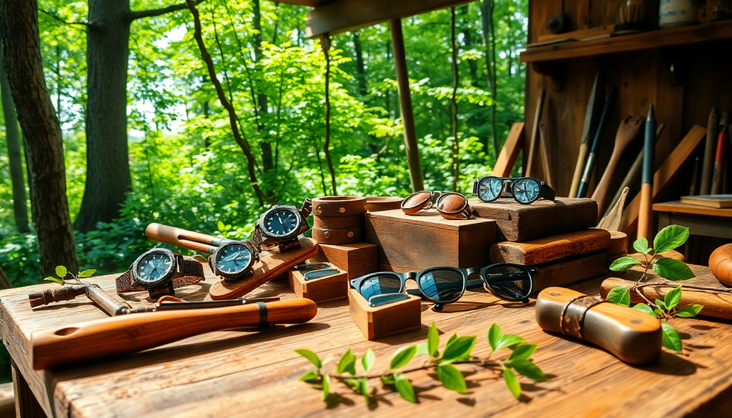 L'Artisanat et l'Écologie : Pourquoi Choisir des Accessoires de Mode en Bois ?