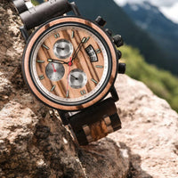 Montre en bois - Olympus