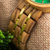 Montre en Bois - Verde